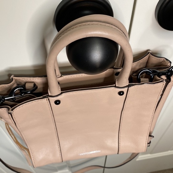 Rebecca minkoff Mab Side Zipper Tote Tassel Pull Pink Adjustable Strap Purse - Picture 7 of 14